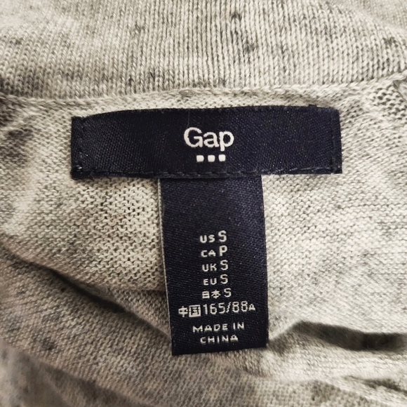 Gap Light Heathered Gray Open Front Cardigan Sweater Women's Small S Lightweight - Picture 5 of 5